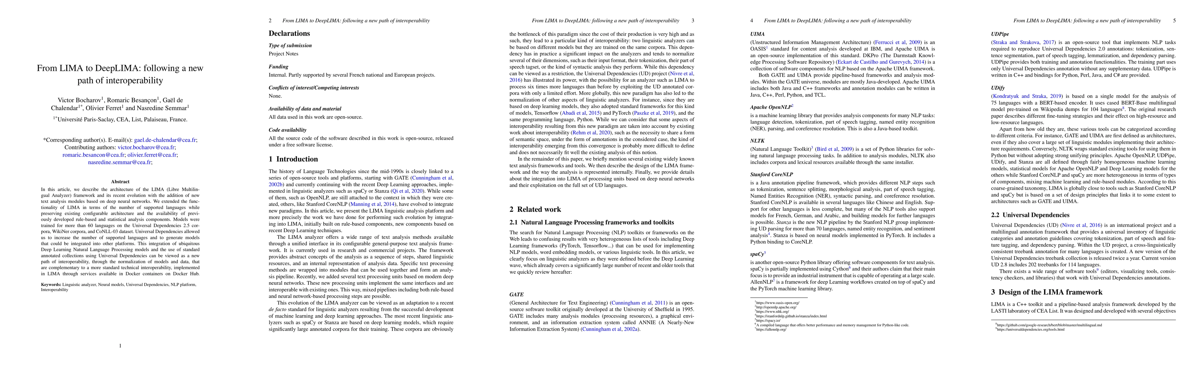 Thumbnail for From LIMA to DeepLIMA: following a new path of interoperability