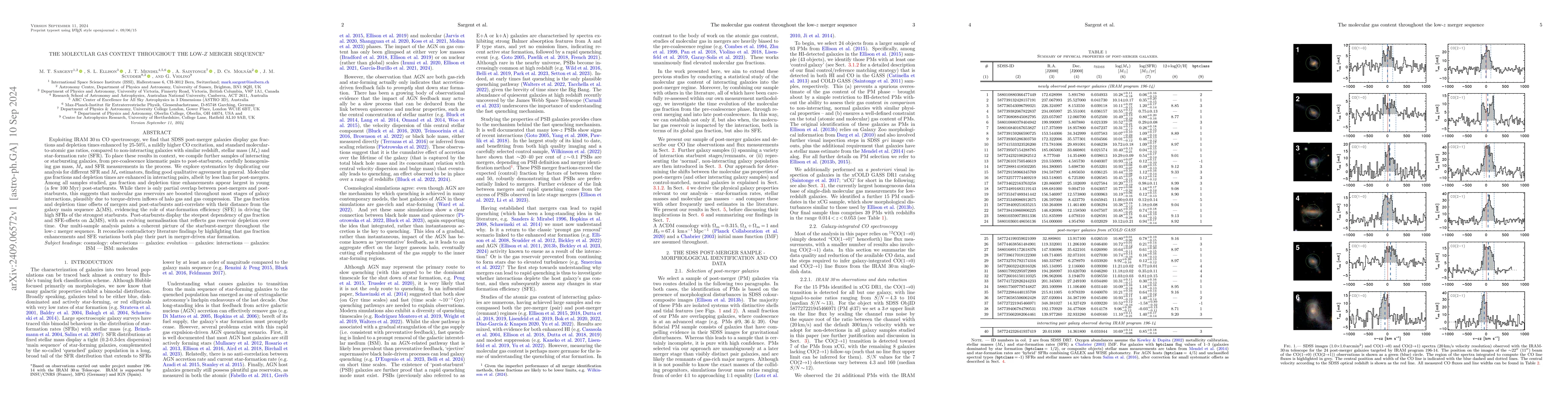 Thumbnail for The molecular gas content throughout the low-z merger sequence