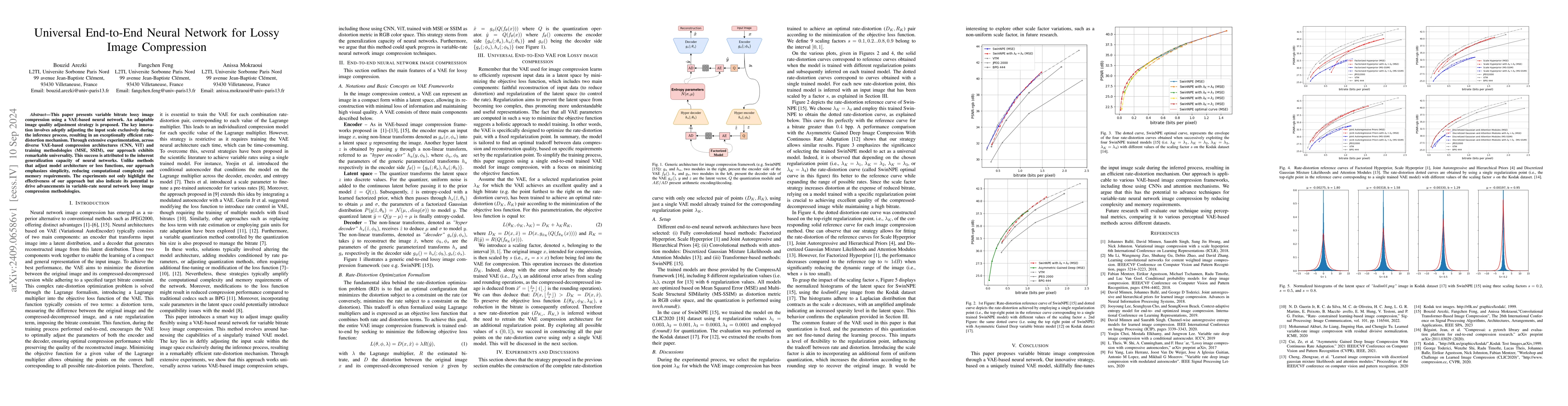 Thumbnail for Universal End-to-End Neural Network for Lossy Image Compression