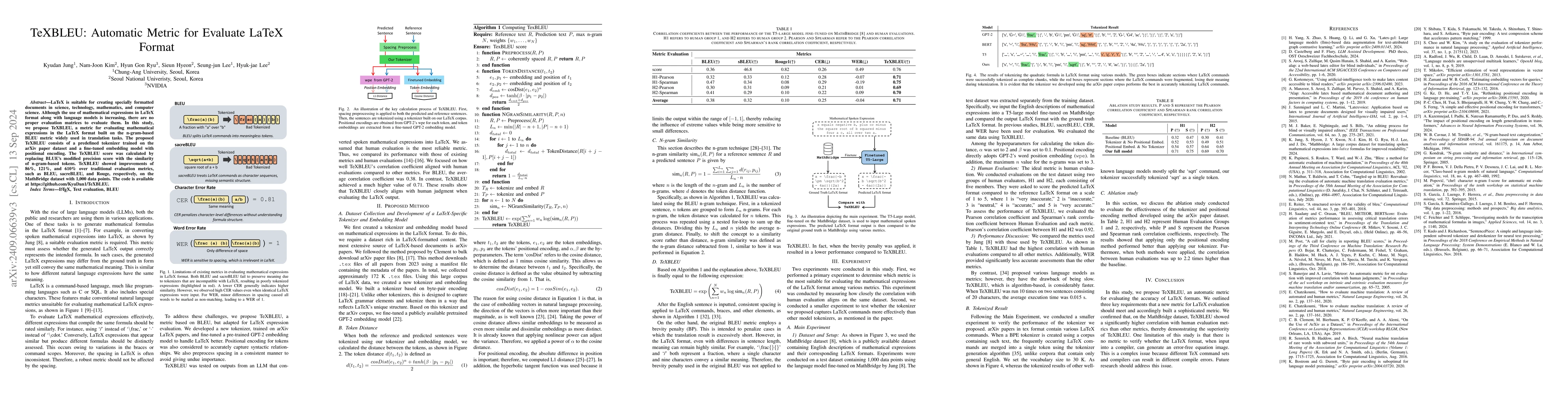 Thumbnail for TeXBLEU: Automatic Metric for Evaluate LaTeX Format