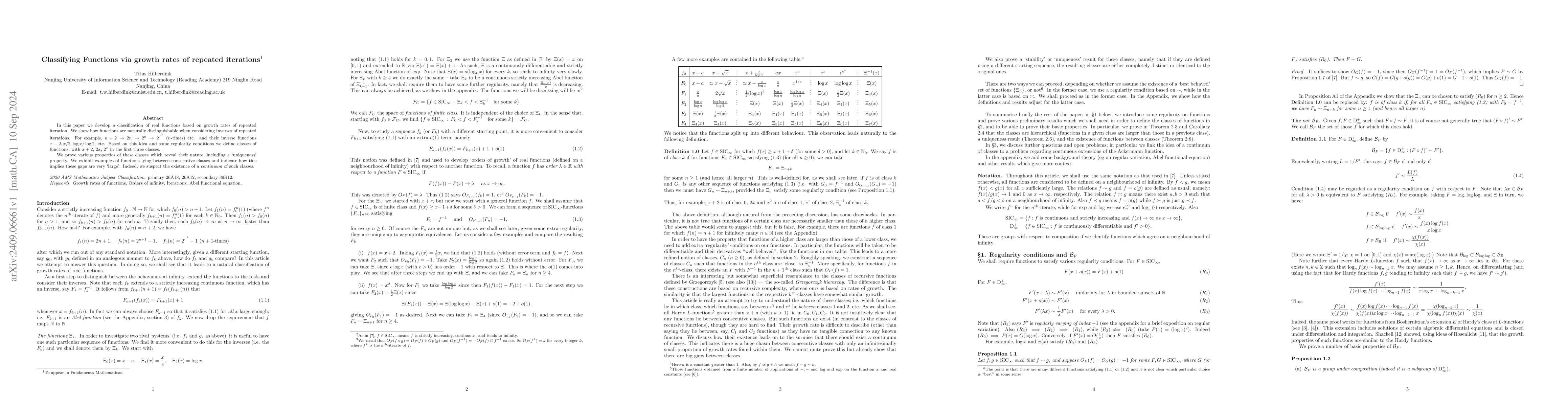 Thumbnail for Classifying Functions via growth rates of repeated iterations