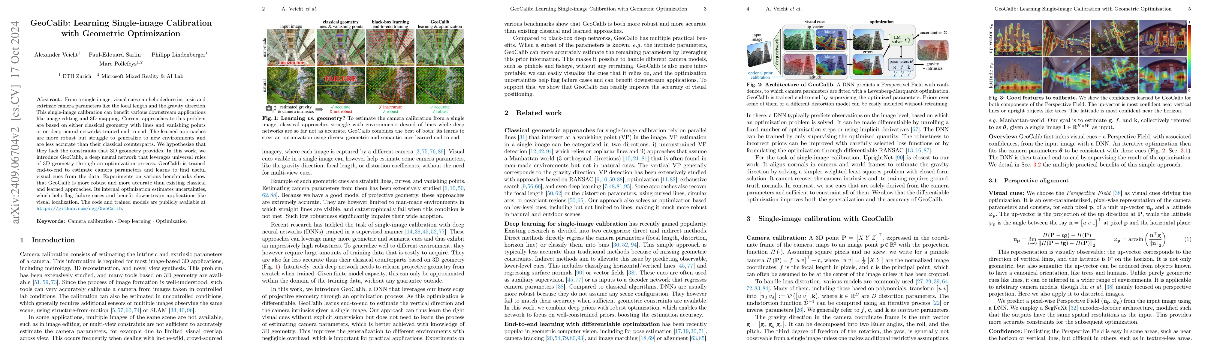 Thumbnail for GeoCalib: Learning Single-image Calibration with Geometric Optimization