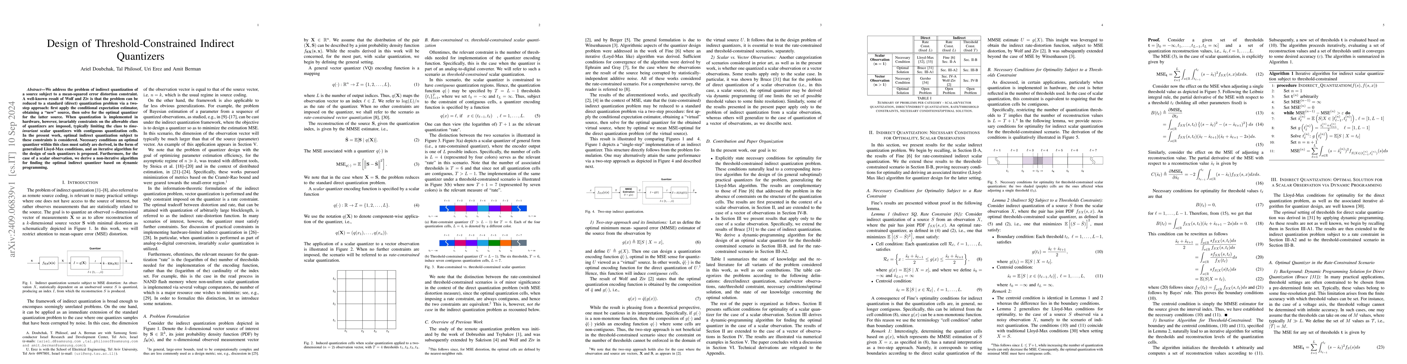Thumbnail for Design of Threshold-Constrained Indirect Quantizers