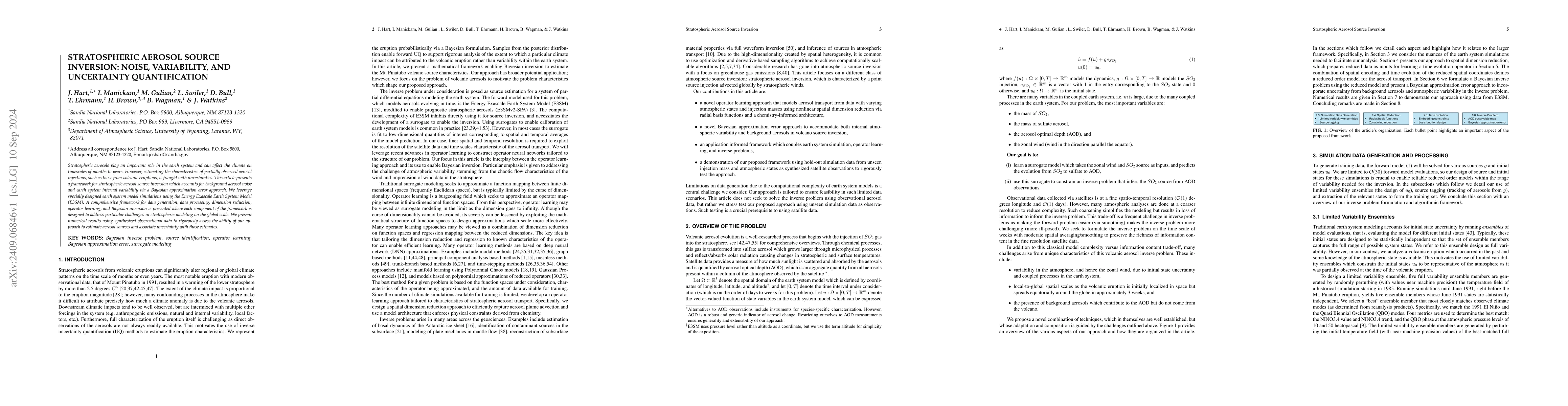 Thumbnail for Stratospheric aerosol source inversion: Noise, variability, and
  uncertainty quantification