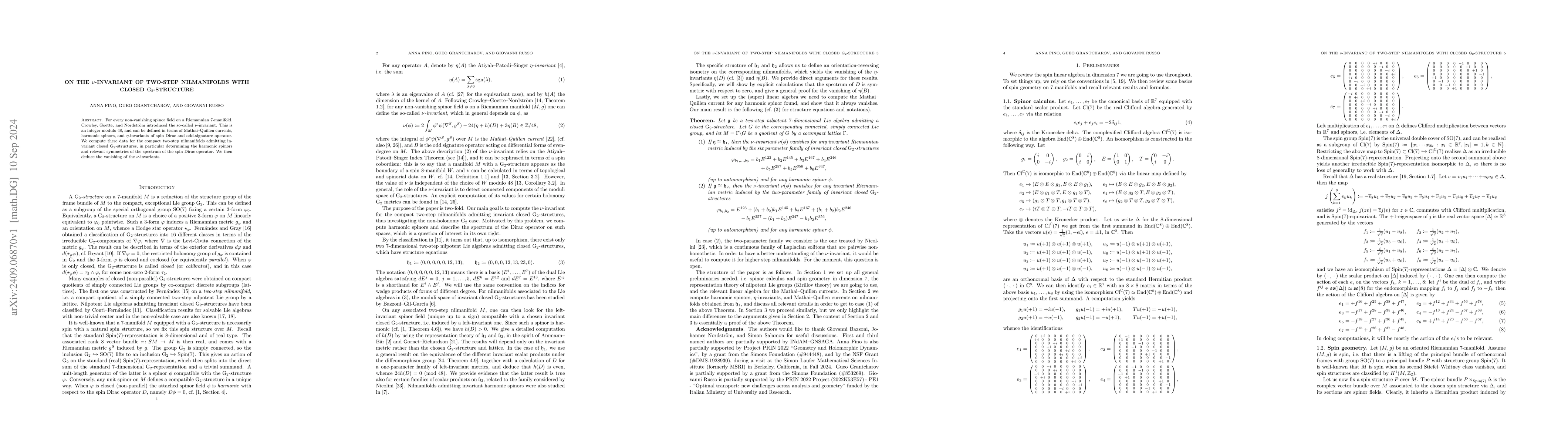 Thumbnail for On the \texorpdfstring{$ν$}{nu}-invariant of two-step nilmanifolds
  with closed \texorpdfstring{$\mathrm G_2$}{G2}-structure