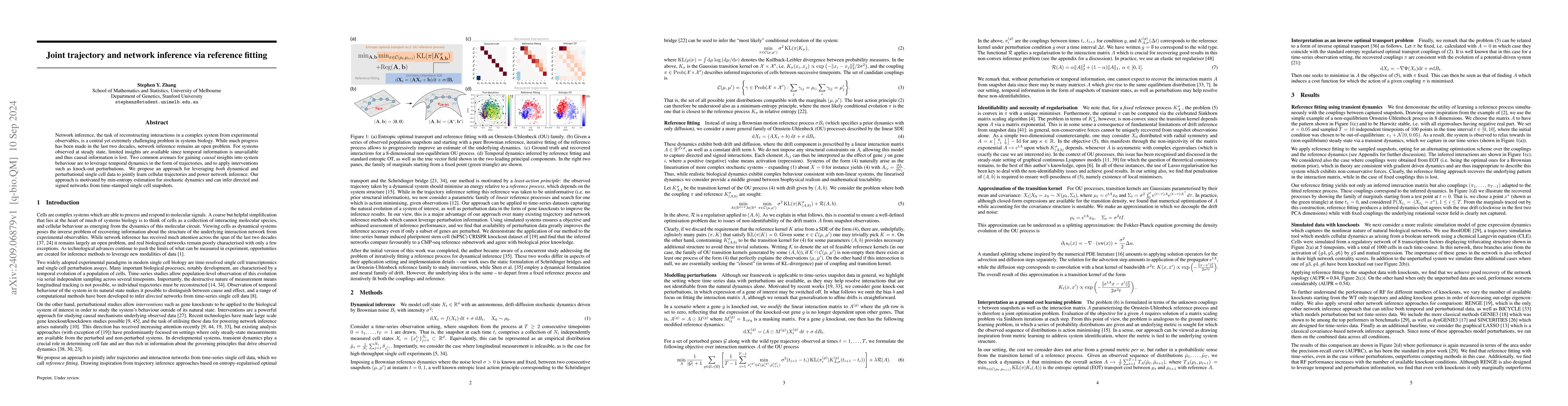 Thumbnail for Joint trajectory and network inference via reference fitting