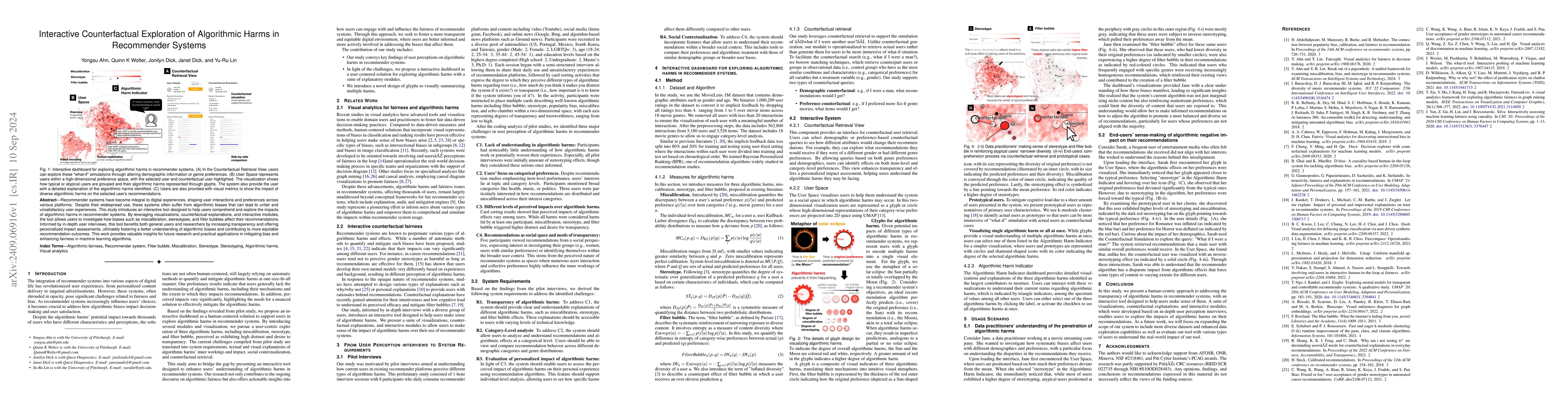Thumbnail for Interactive Counterfactual Exploration of Algorithmic Harms in
  Recommender Systems