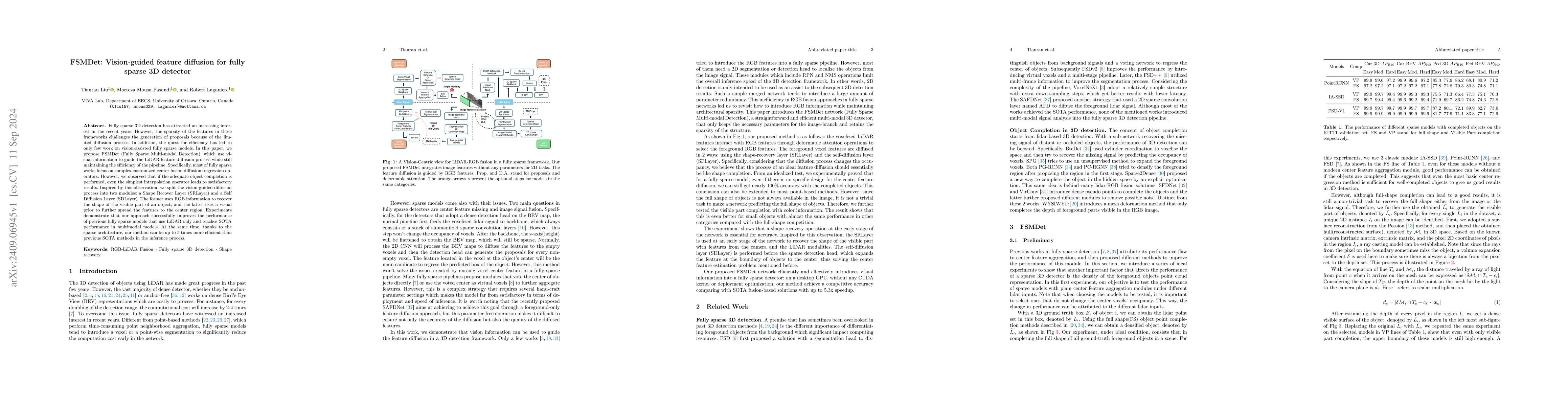 Thumbnail for FSMDet: Vision-guided feature diffusion for fully sparse 3D detector