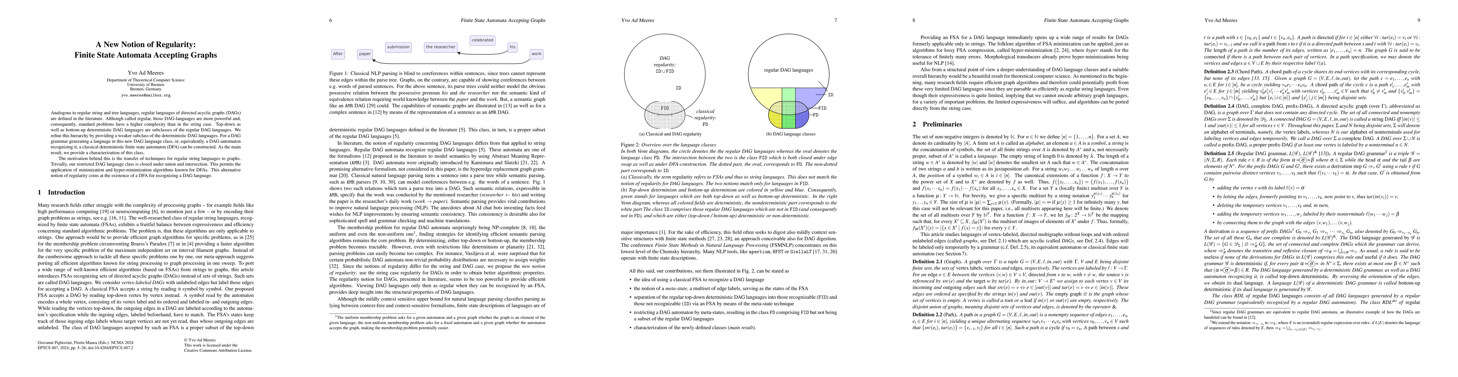 Thumbnail for A New Notion of Regularity: Finite State Automata Accepting Graphs
