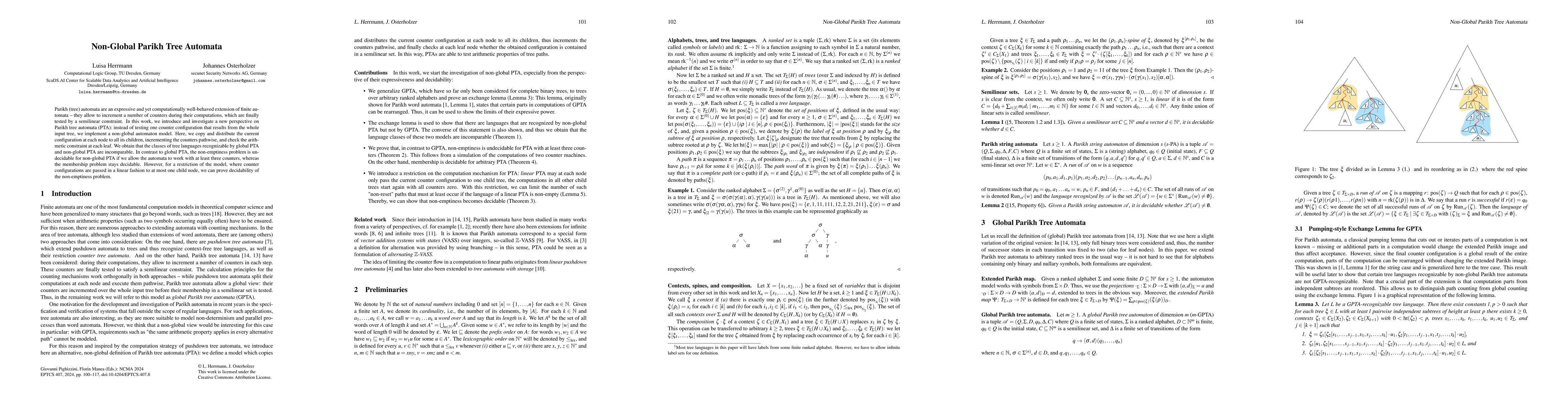 Thumbnail for Non-Global Parikh Tree Automata