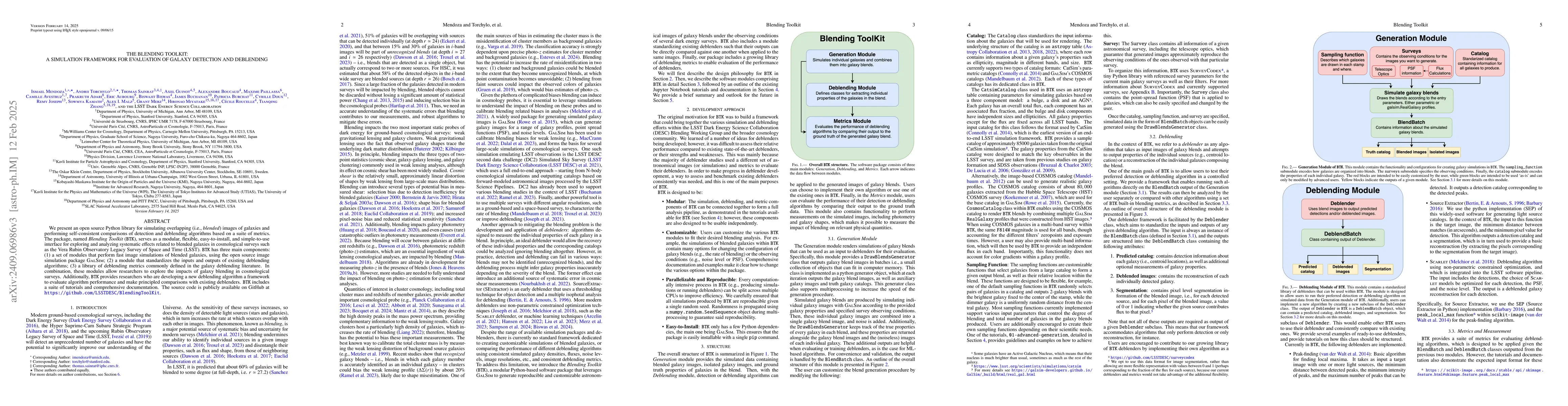 Thumbnail for The Blending ToolKit: A simulation framework for evaluation of galaxy
  detection and deblending