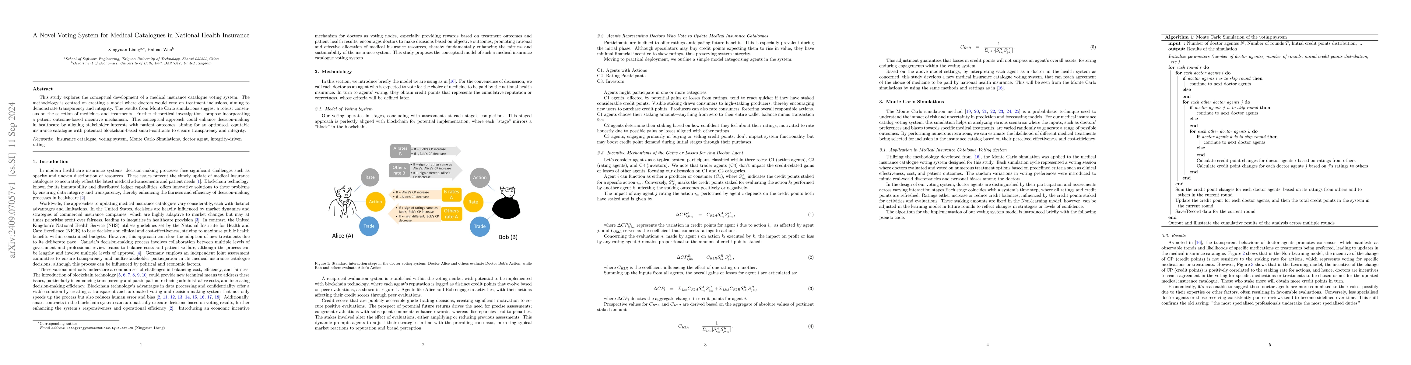 Thumbnail for A Novel Voting System for Medical Catalogues in National Health
  Insurance