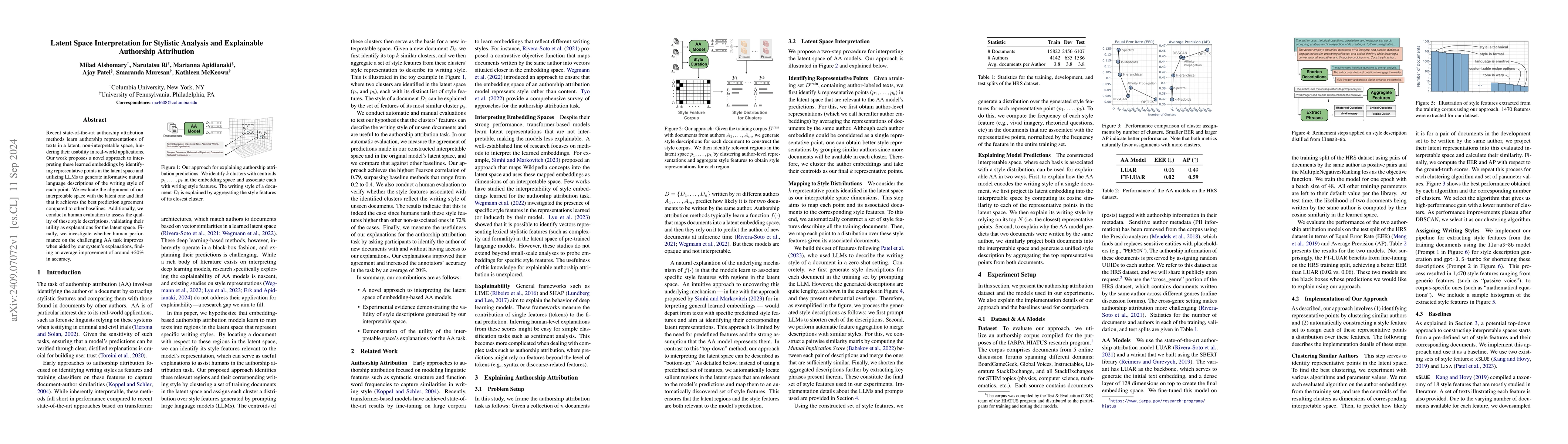 Thumbnail for Latent Space Interpretation for Stylistic Analysis and Explainable
  Authorship Attribution