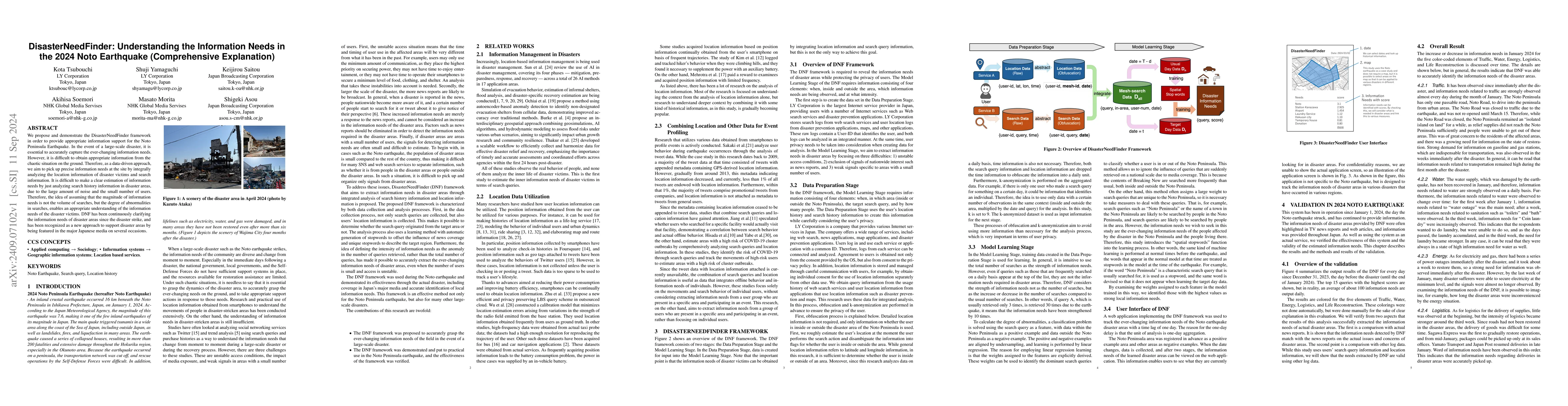 Thumbnail for DisasterNeedFinder: Understanding the Information Needs in the 2024 Noto
  Earthquake (Comprehensive Explanation)