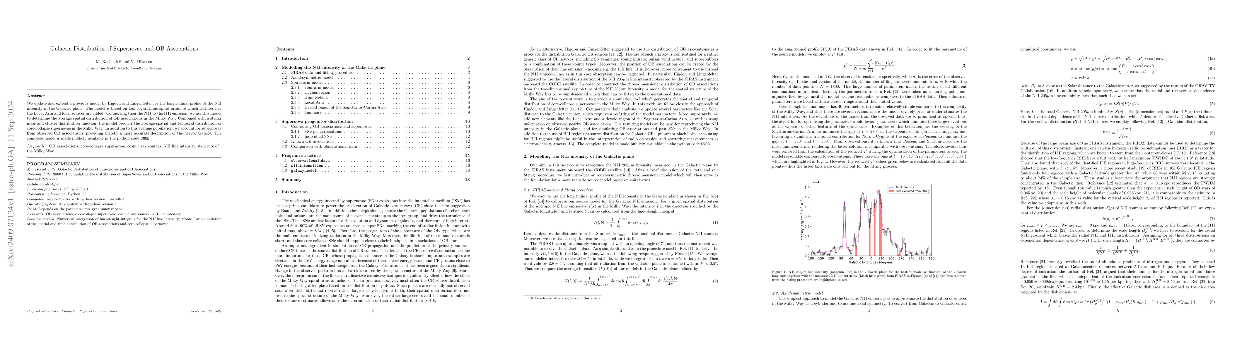 Thumbnail for Galactic Distribution of Supernovae and OB Associations
