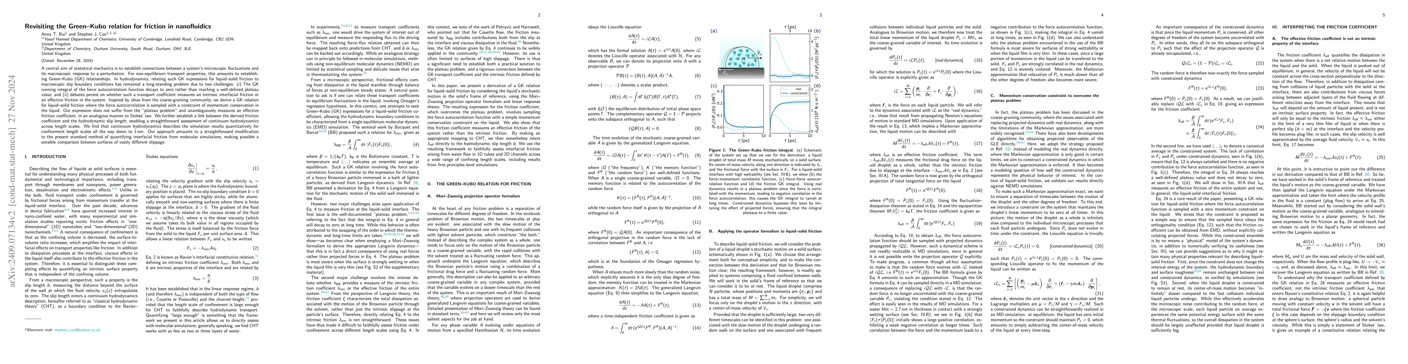 Thumbnail for Revisiting the Green-Kubo relation for friction in nanofluidics