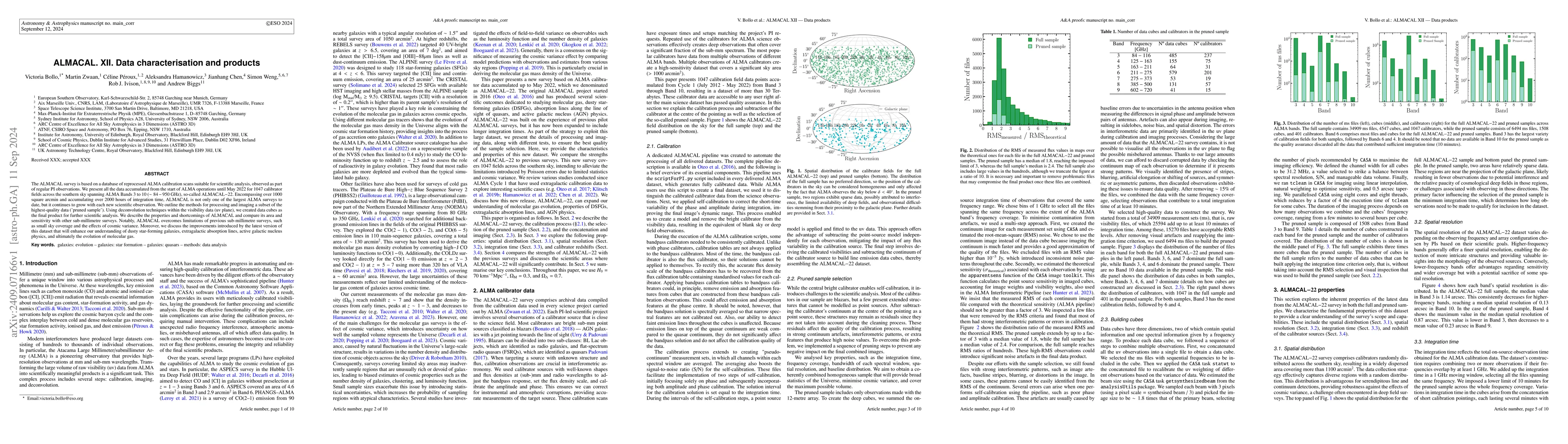 Thumbnail for ALMACAL XII. Data characterisation and products