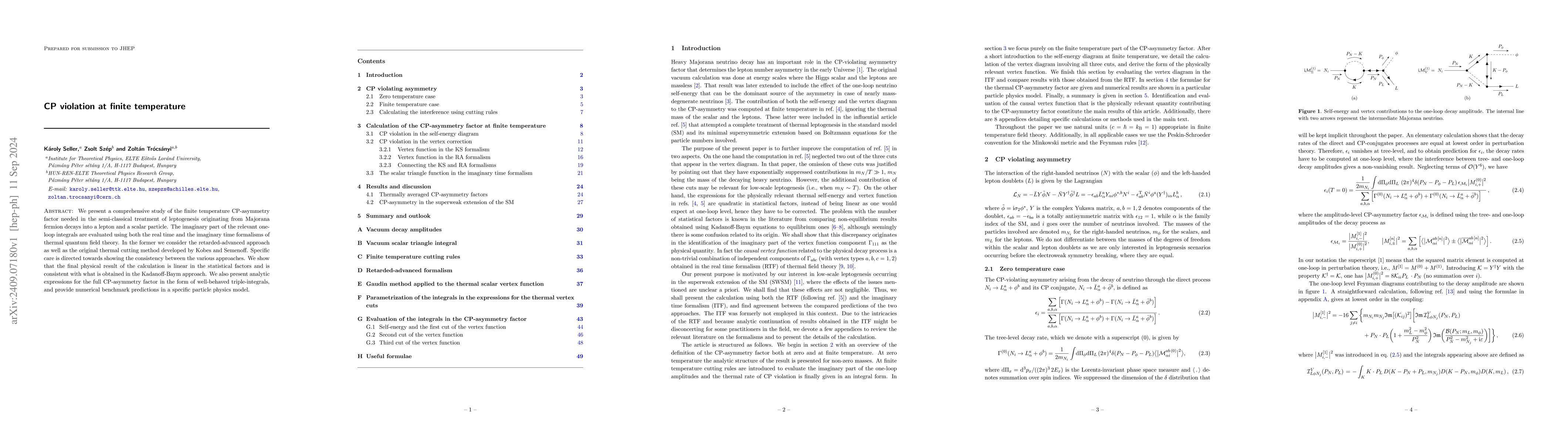 Thumbnail for CP violation at finite temperature