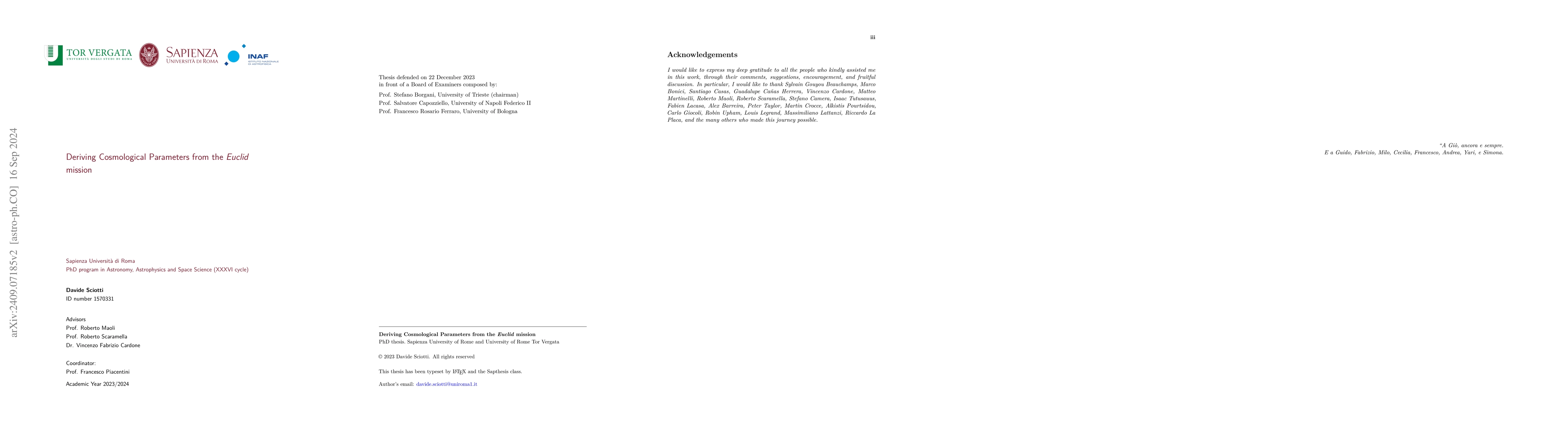 Thumbnail for Deriving Cosmological Parameters from the Euclid mission