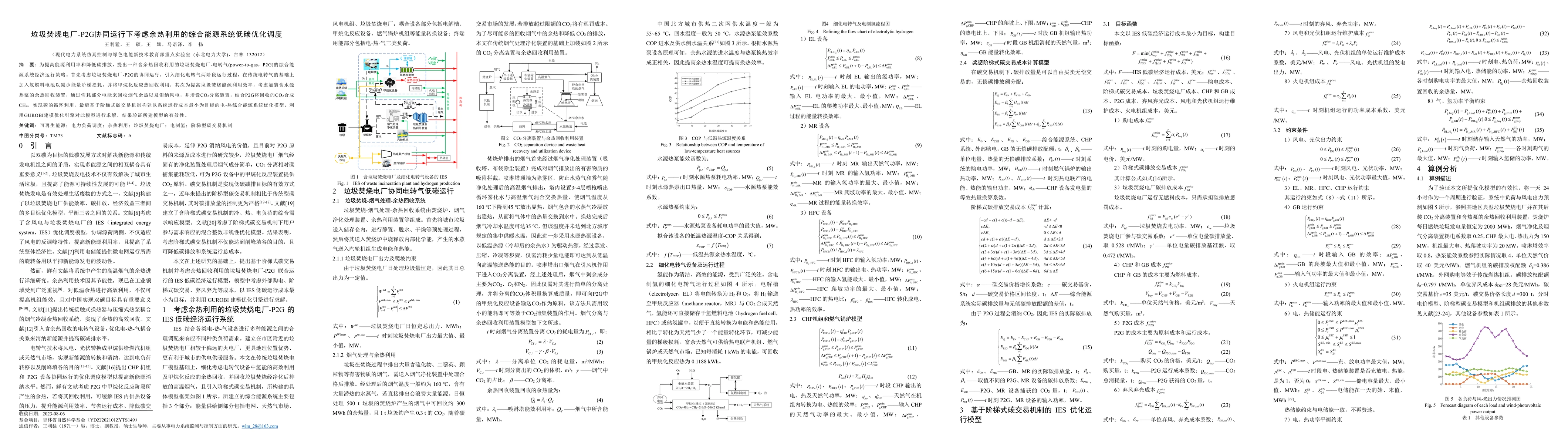 Thumbnail for Low carbon optimal scheduling of integrated energy system considering
  waste heat utilization under the coordinated operation of incineration power
  plant and P2G
