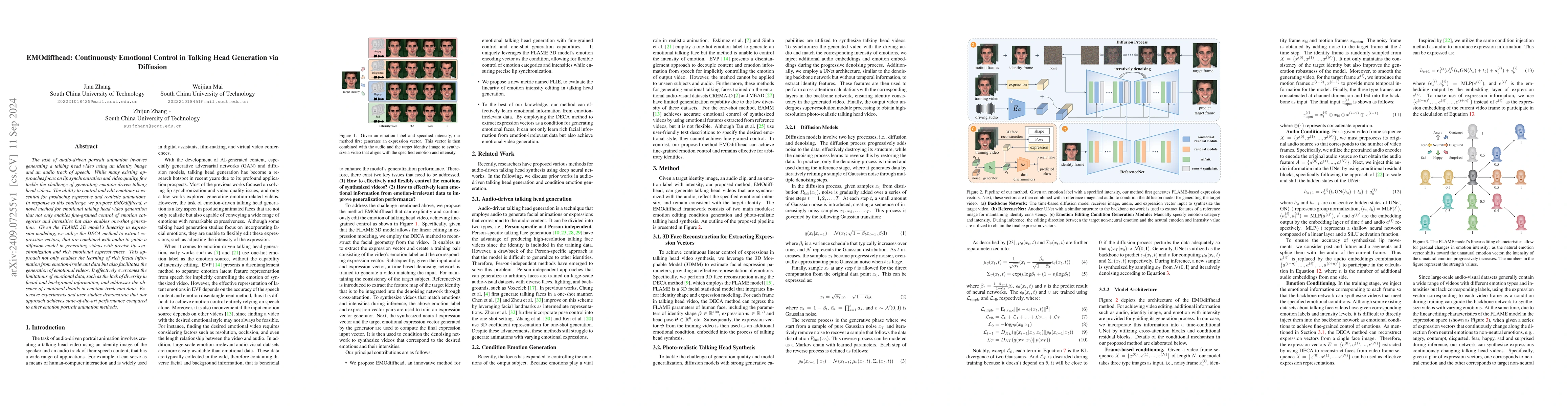 Thumbnail for EMOdiffhead: Continuously Emotional Control in Talking Head Generation
  via Diffusion