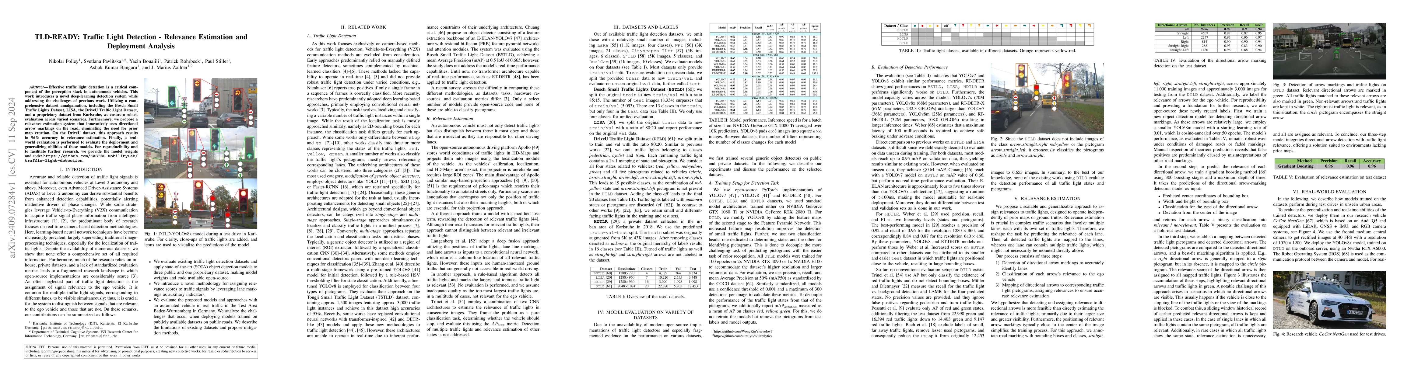 Thumbnail for TLD-READY: Traffic Light Detection -- Relevance Estimation and
  Deployment Analysis