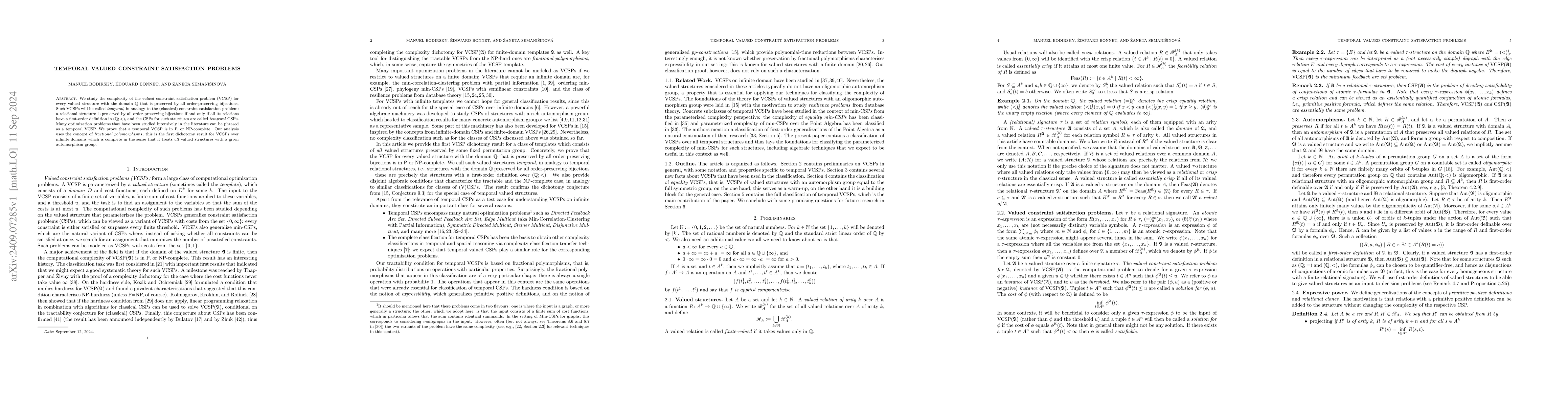 Thumbnail for Temporal Valued Constraint Satisfaction Problems