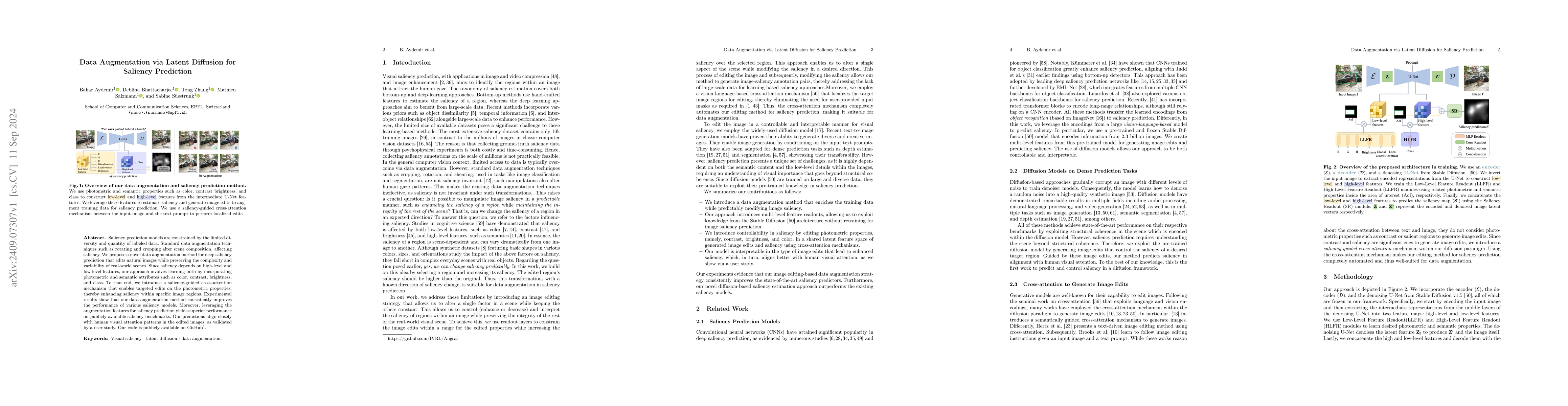 Thumbnail for Data Augmentation via Latent Diffusion for Saliency Prediction