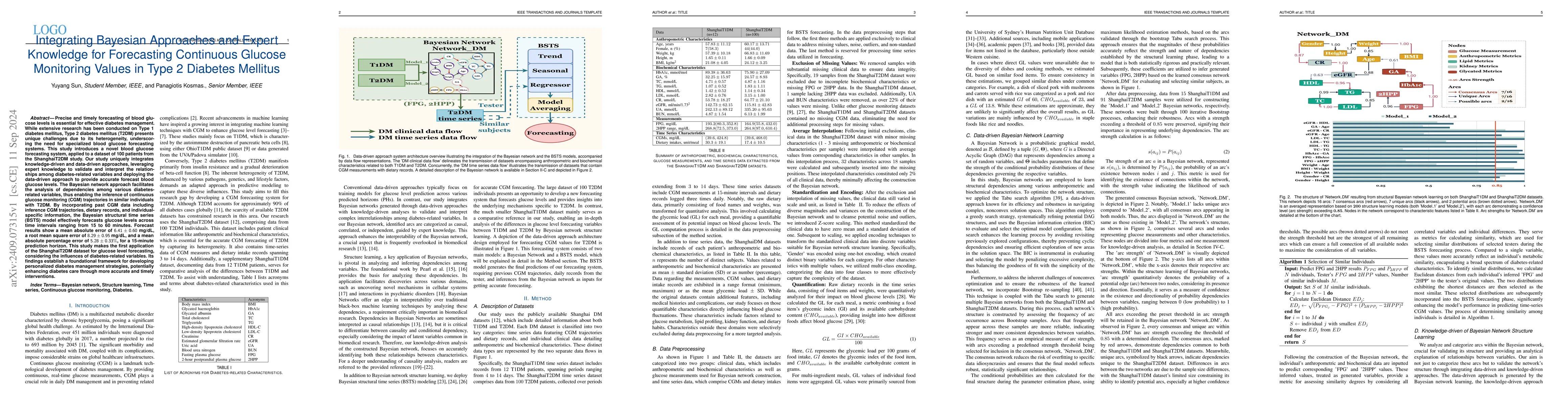 Thumbnail for Integrating Bayesian Approaches and Expert Knowledge for Forecasting
  Continuous Glucose Monitoring Values in Type 2 Diabetes Mellitus
