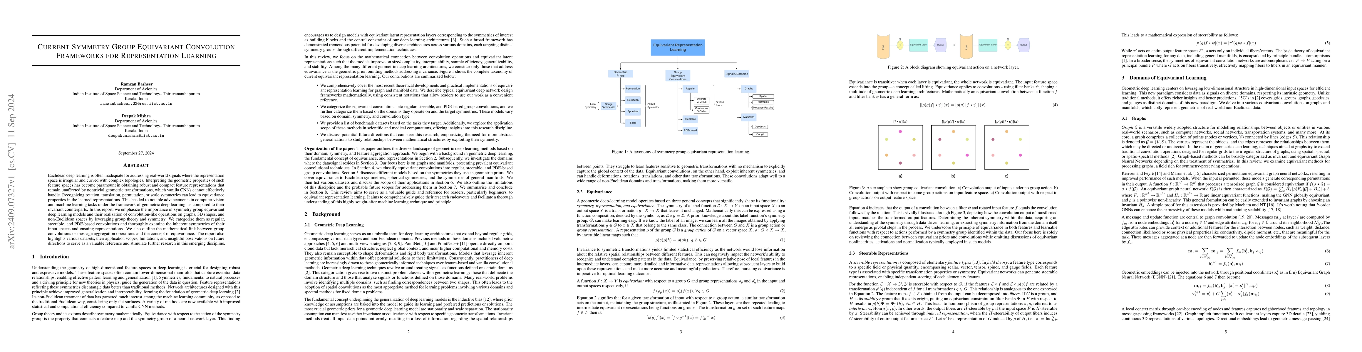 Thumbnail for Current Symmetry Group Equivariant Convolution Frameworks for
  Representation Learning