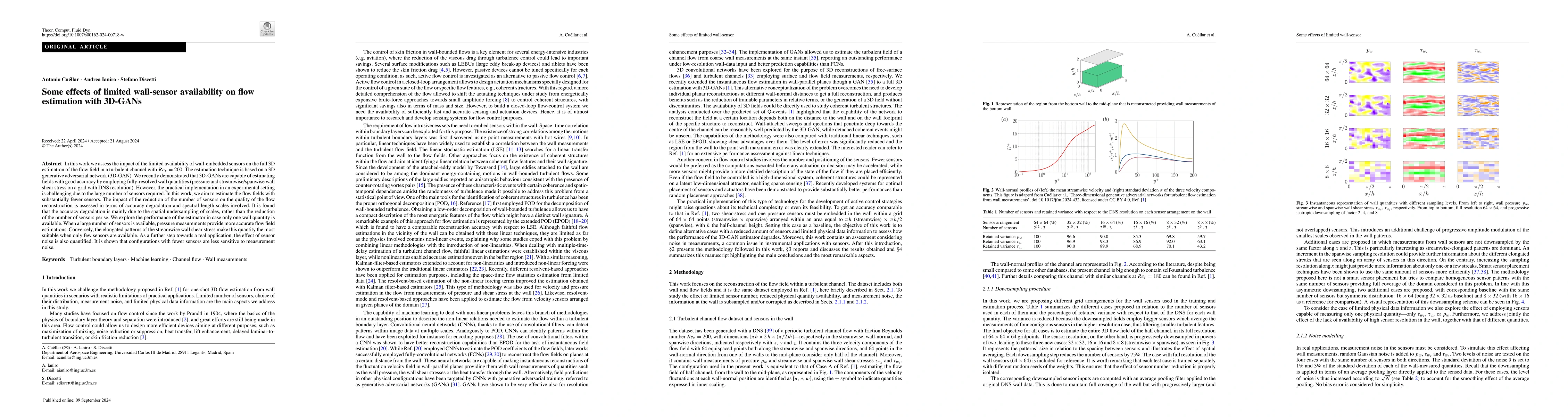 Thumbnail for Some effects of limited wall-sensor availability on flow estimation with
  3D-GANs