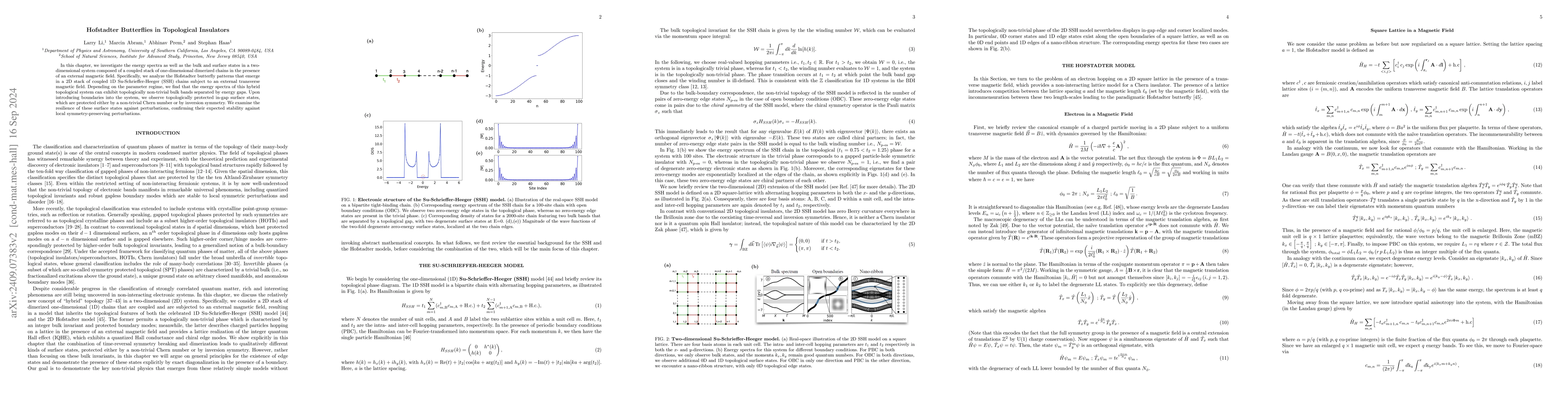 Thumbnail for Hofstadter Butterflies in Topological Insulators