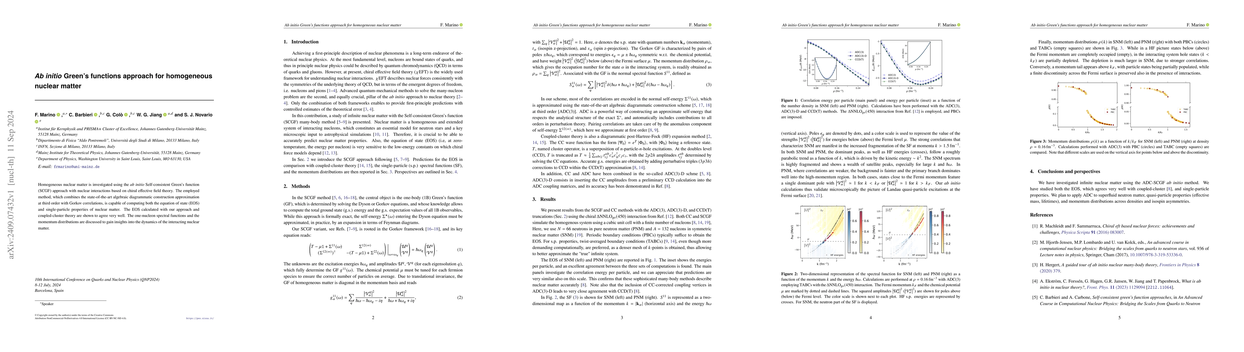 Thumbnail for Ab initio Green's functions approach for homogeneous nuclear matter
