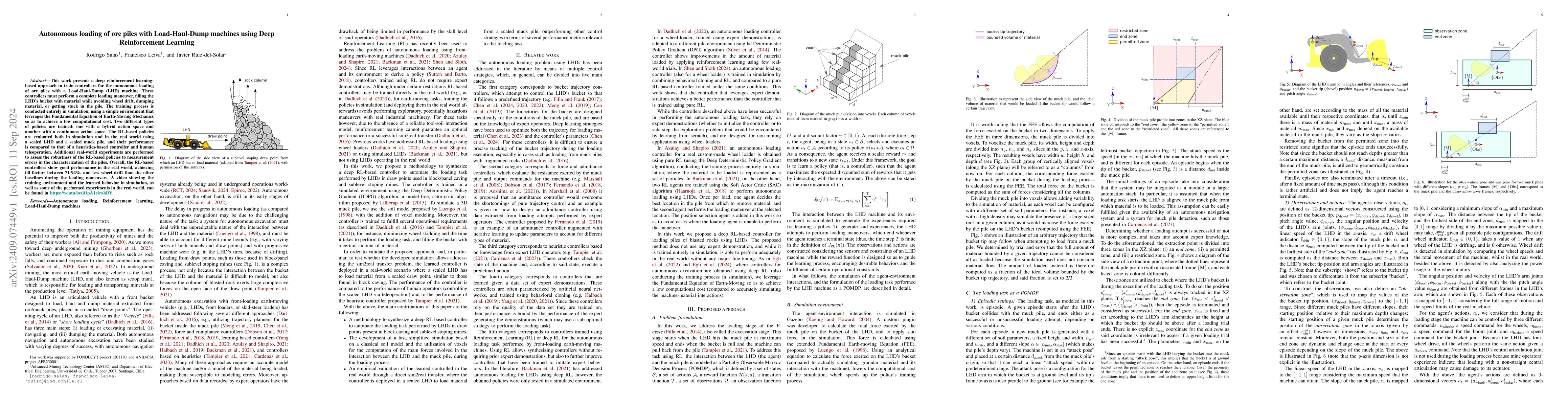 Thumbnail for Autonomous loading of ore piles with Load-Haul-Dump machines using Deep
  Reinforcement Learning