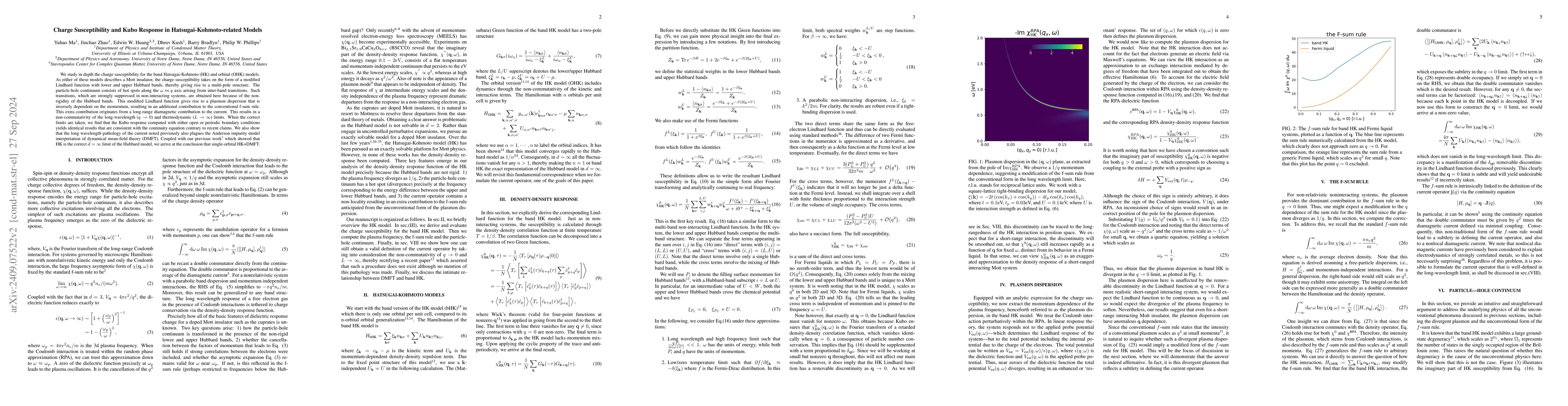 Thumbnail for Charge Susceptibility and Kubo Response in Hatsugai-Kohmoto-related
  Models