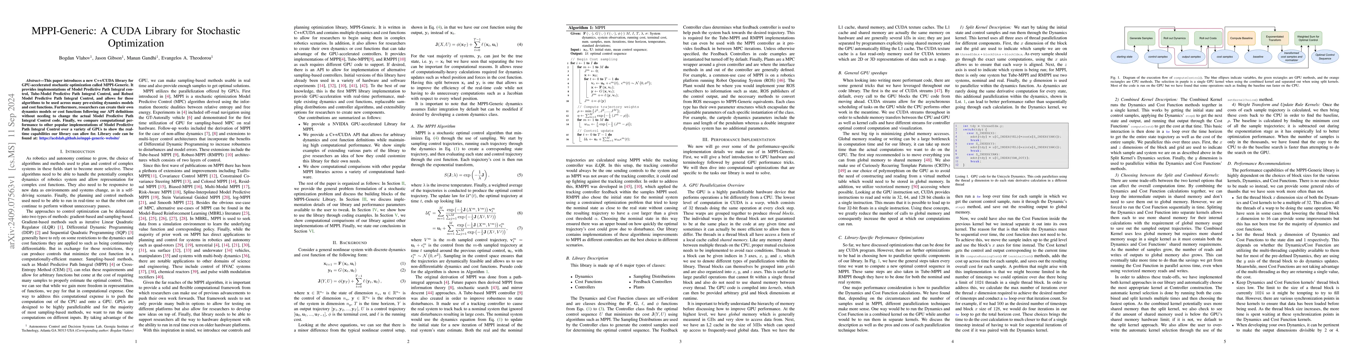Thumbnail for MPPI-Generic: A CUDA Library for Stochastic Optimization