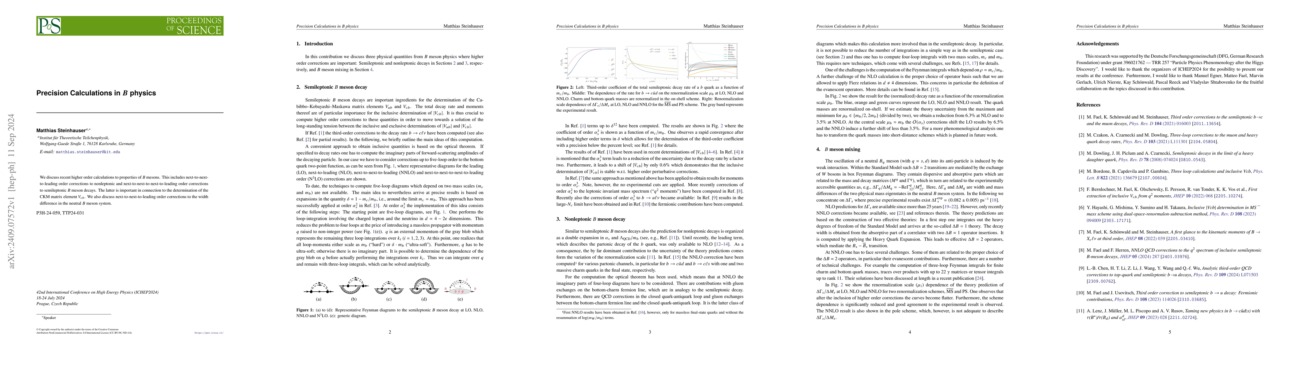 Thumbnail for Precision Calculations in B physics