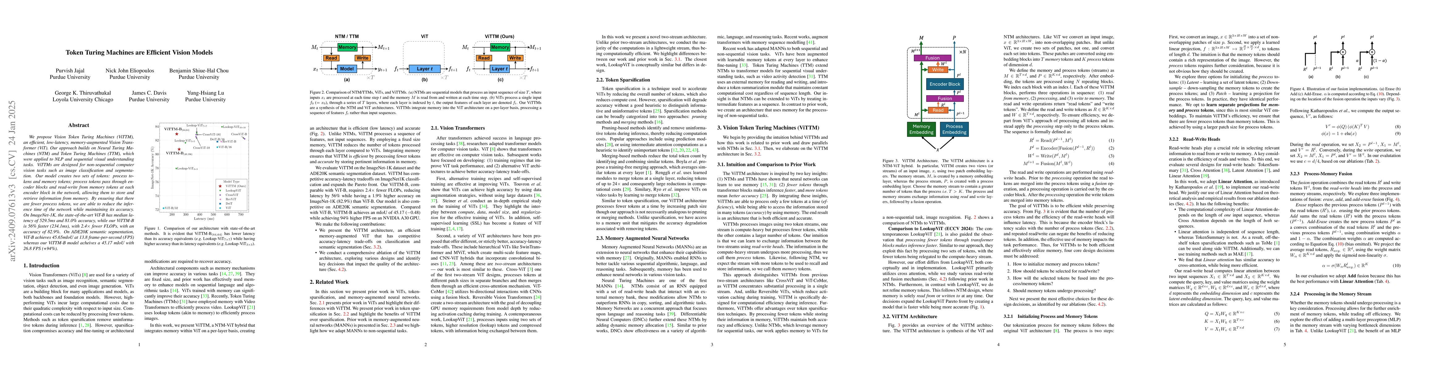 Thumbnail for Token Turing Machines are Efficient Vision Models