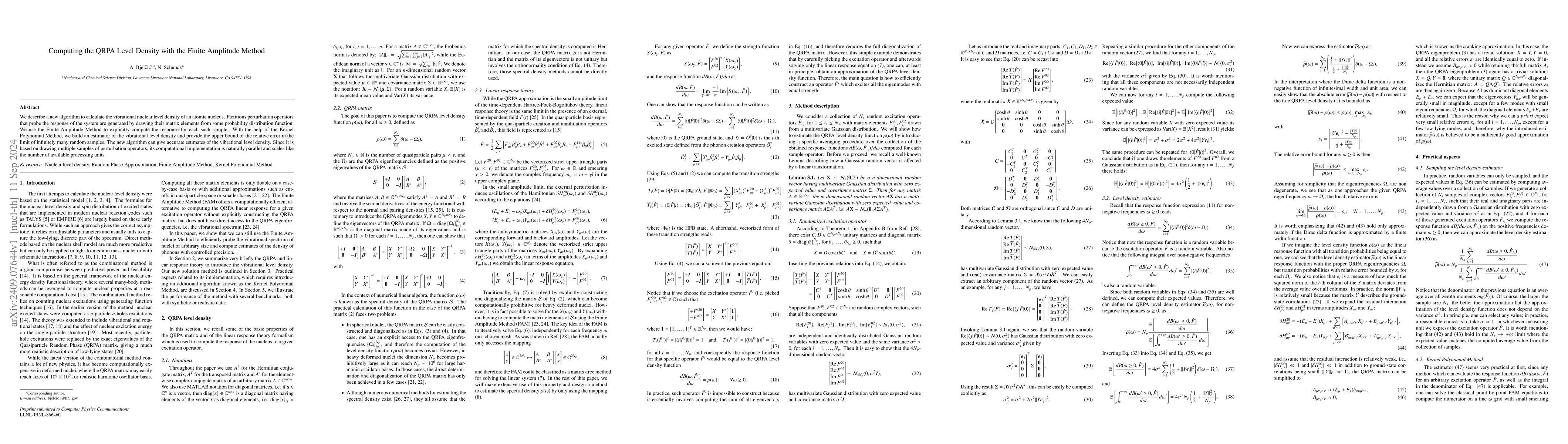 Thumbnail for Computing the QRPA Level Density with the Finite Amplitude Method