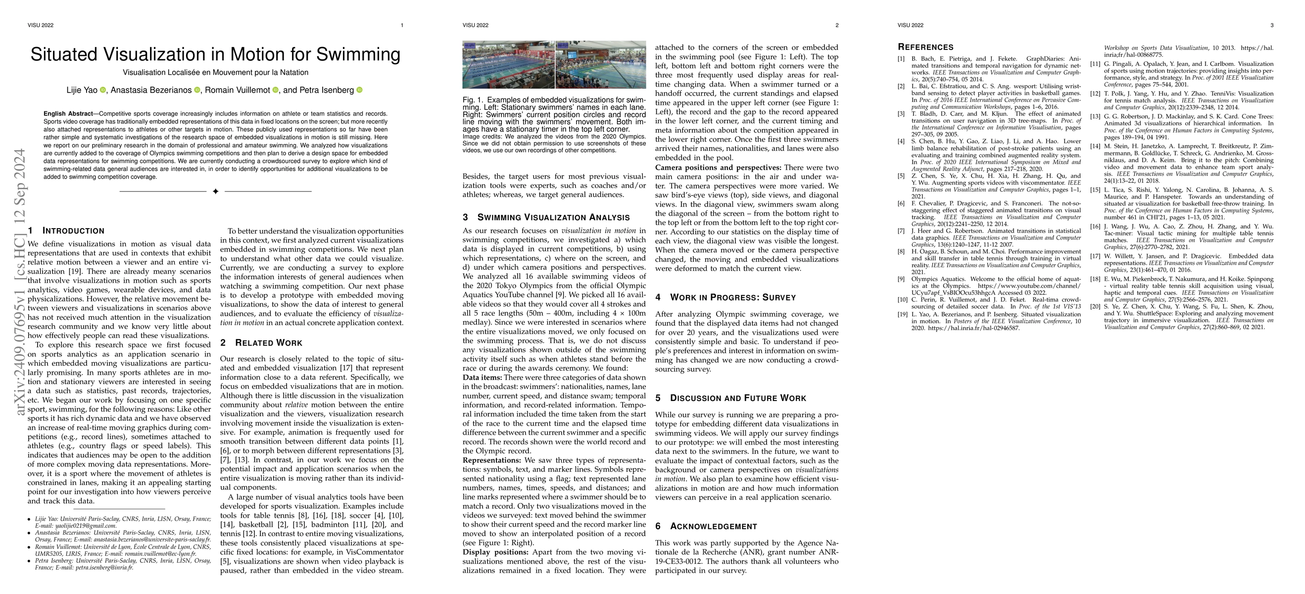 Thumbnail for Situated Visualization in Motion for Swimming