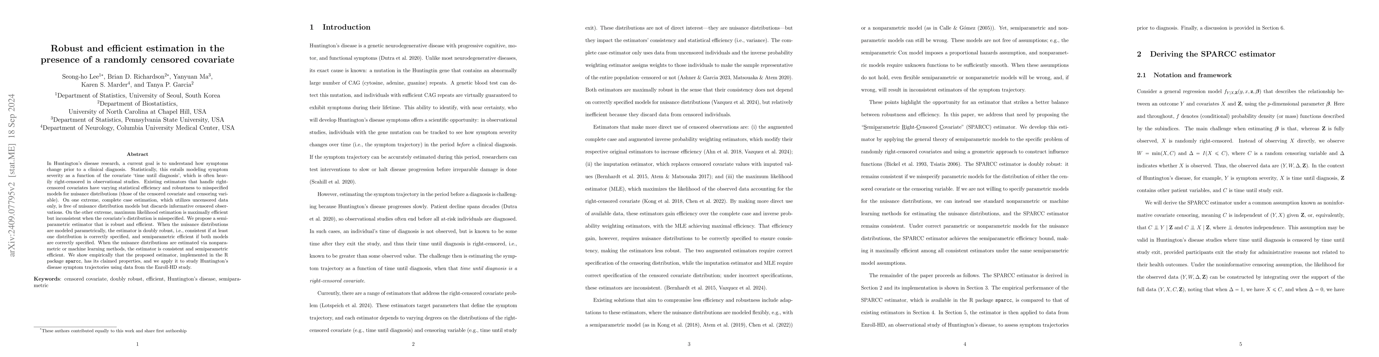 Thumbnail for Robust and efficient estimation in the presence of a randomly censored
  covariate