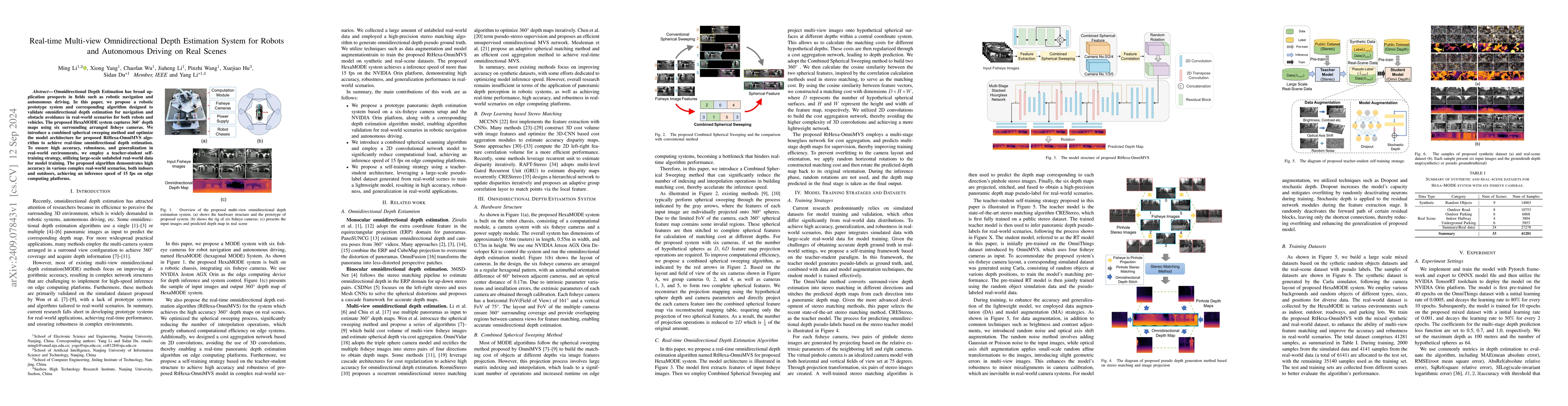 Thumbnail for Real-time Multi-view Omnidirectional Depth Estimation System for Robots
  and Autonomous Driving on Real Scenes