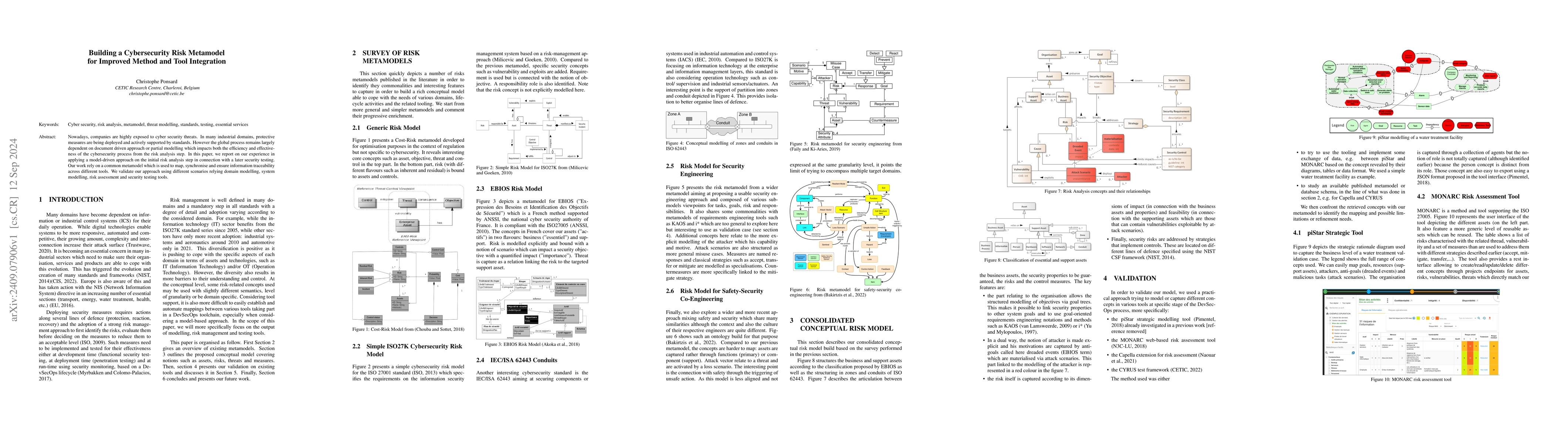 Thumbnail for Building a Cybersecurity Risk Metamodel for Improved Method and Tool
  Integration