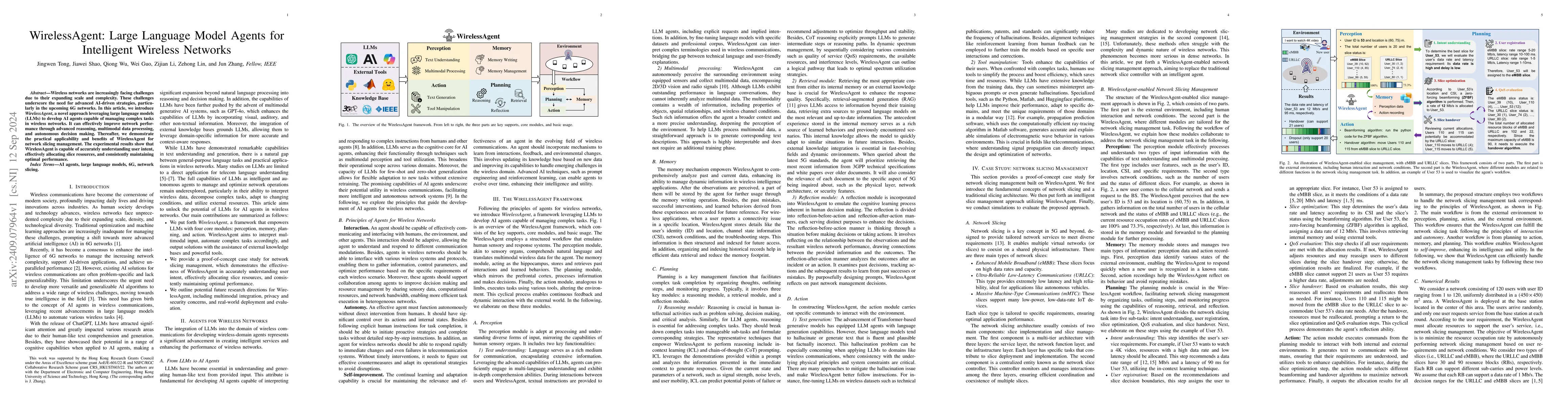 Thumbnail for WirelessAgent: Large Language Model Agents for Intelligent Wireless
  Networks