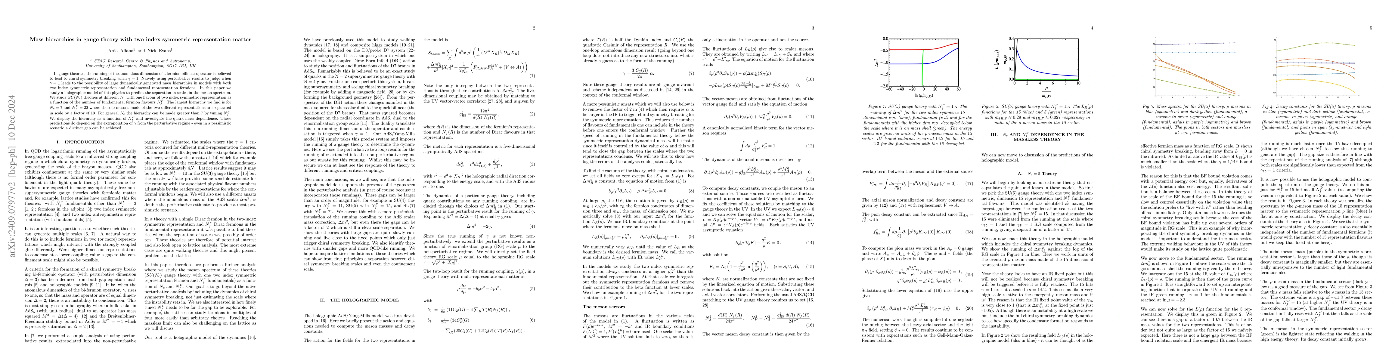 Thumbnail for Mass hierarchies in gauge theory with two index symmetric representation
  matter