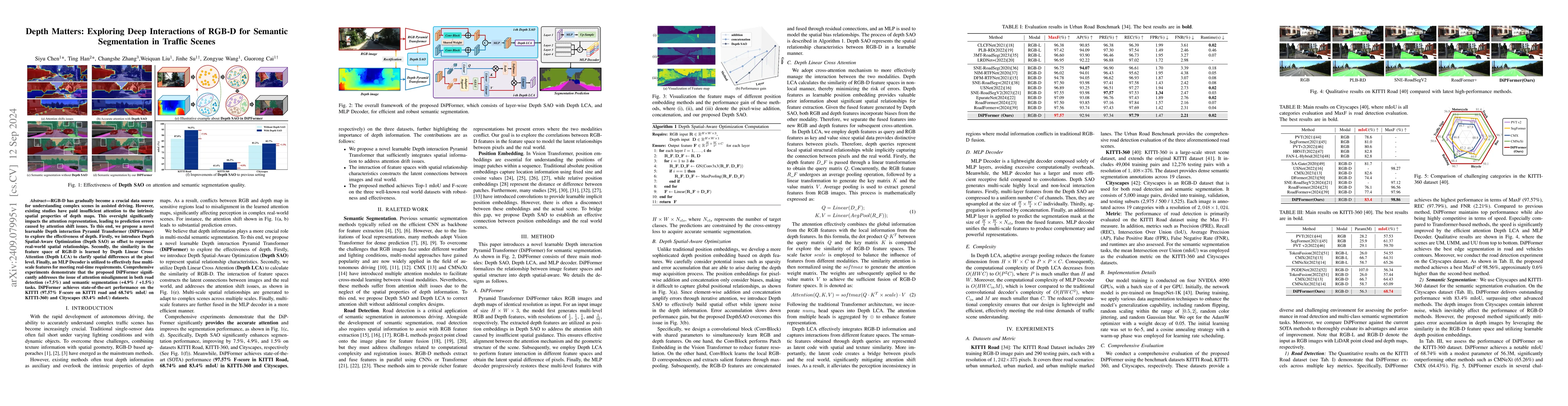 Thumbnail for Depth Matters: Exploring Deep Interactions of RGB-D for Semantic
  Segmentation in Traffic Scenes