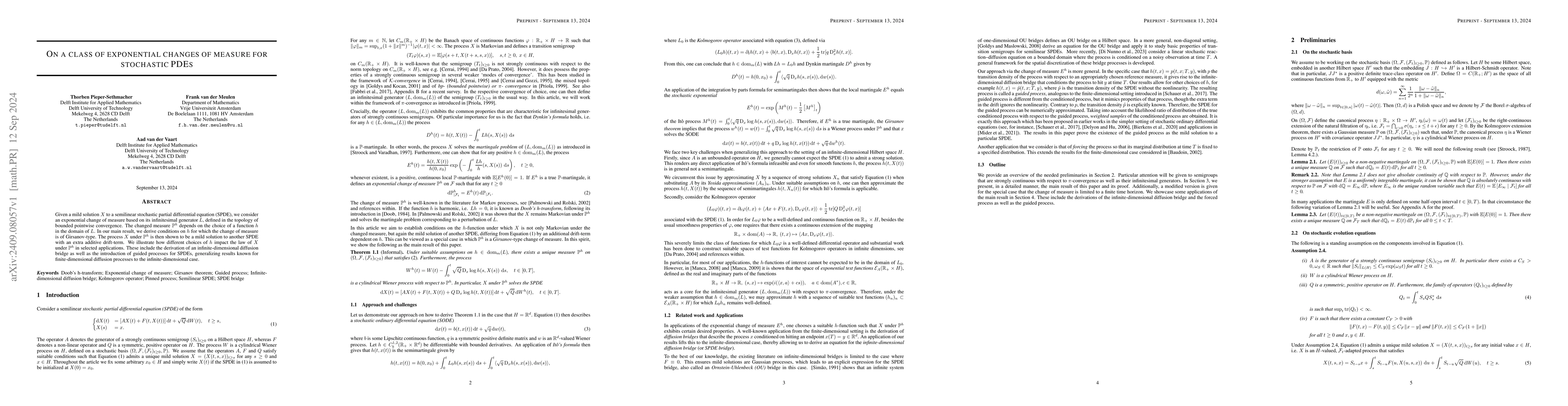 Thumbnail for On a class of exponential changes of measure for stochastic PDEs