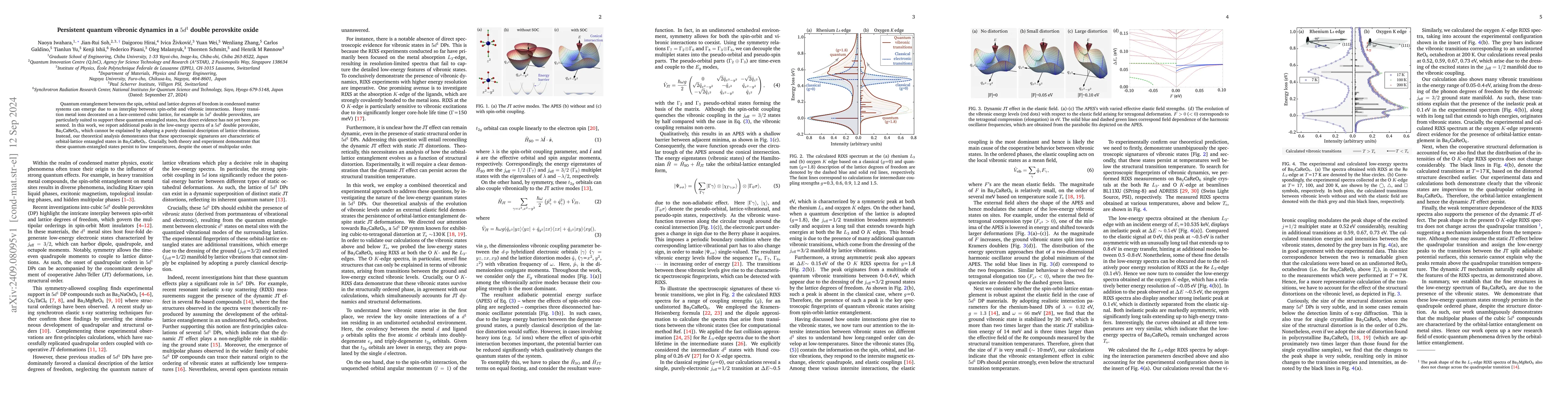 Thumbnail for Persistent quantum vibronic dynamics in a $5d^1$ double perovskite oxide