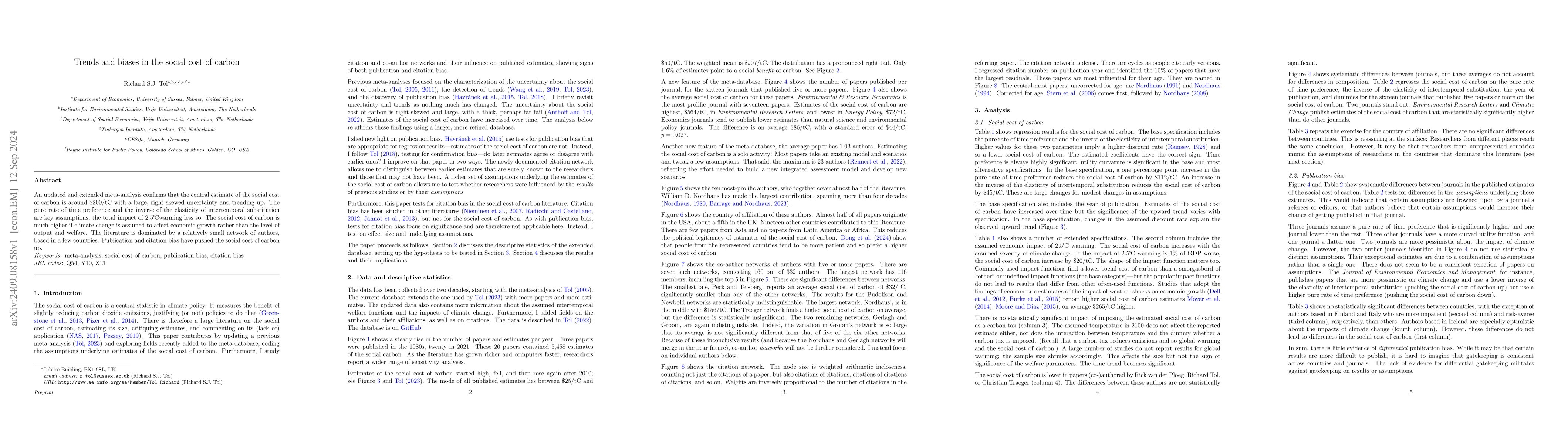 Thumbnail for Trends and biases in the social cost of carbon