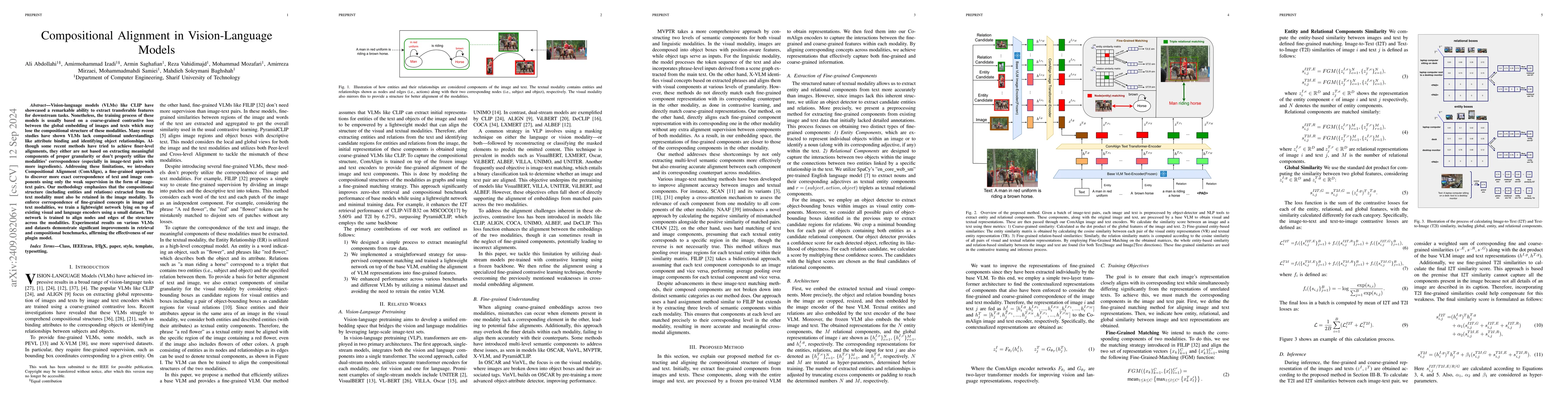 Thumbnail for ComAlign: Compositional Alignment in Vision-Language Models